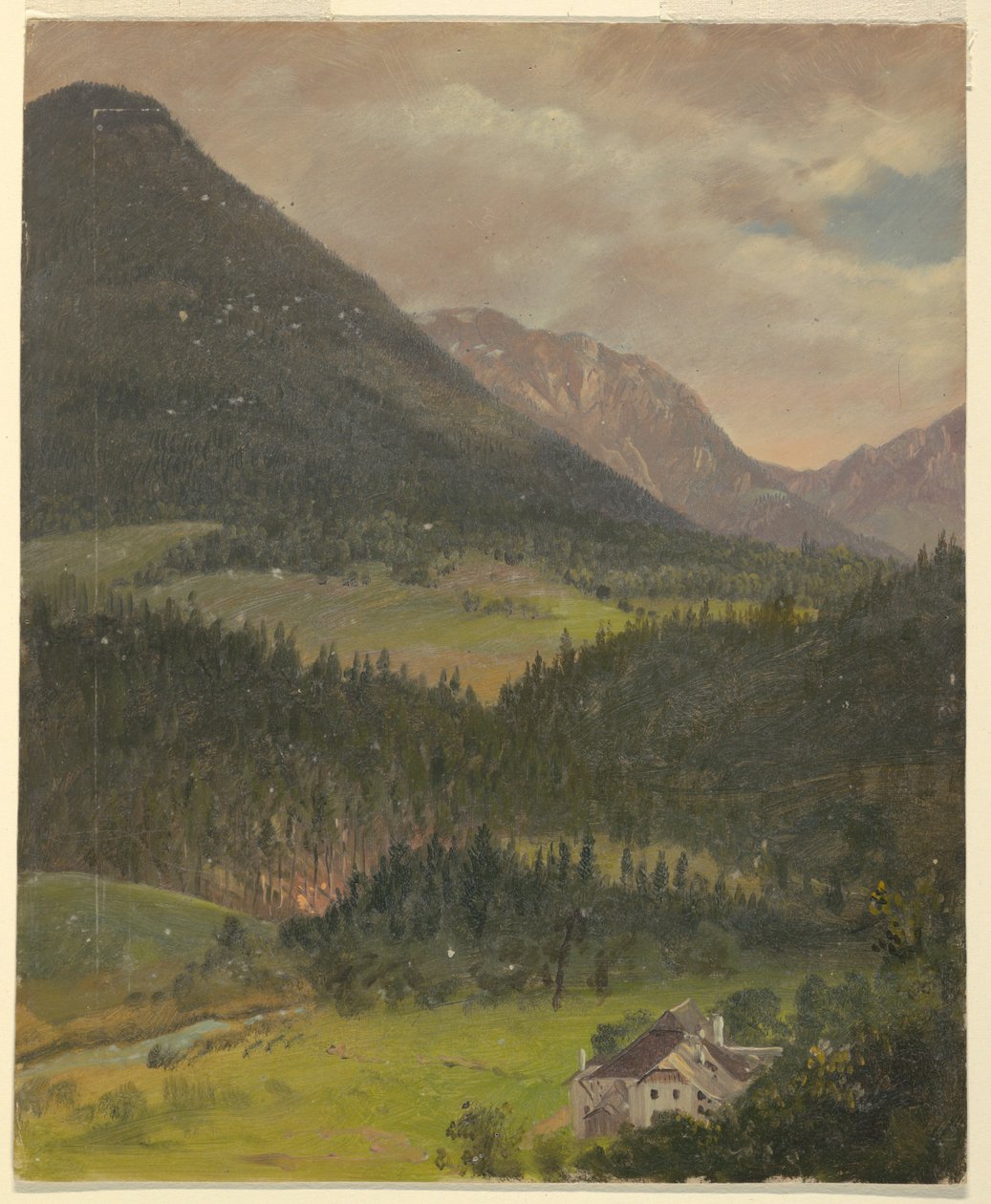 Bavarian Alps Landscape by Frederic Edwin Church