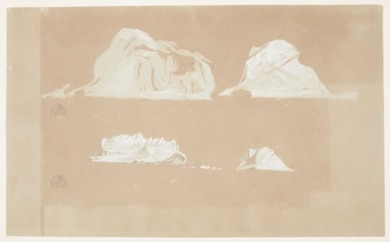 Floating Icebergs by Frederic Edwin Church