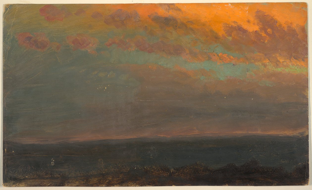 Hudson Valley at Sunset by Frederic Edwin Church