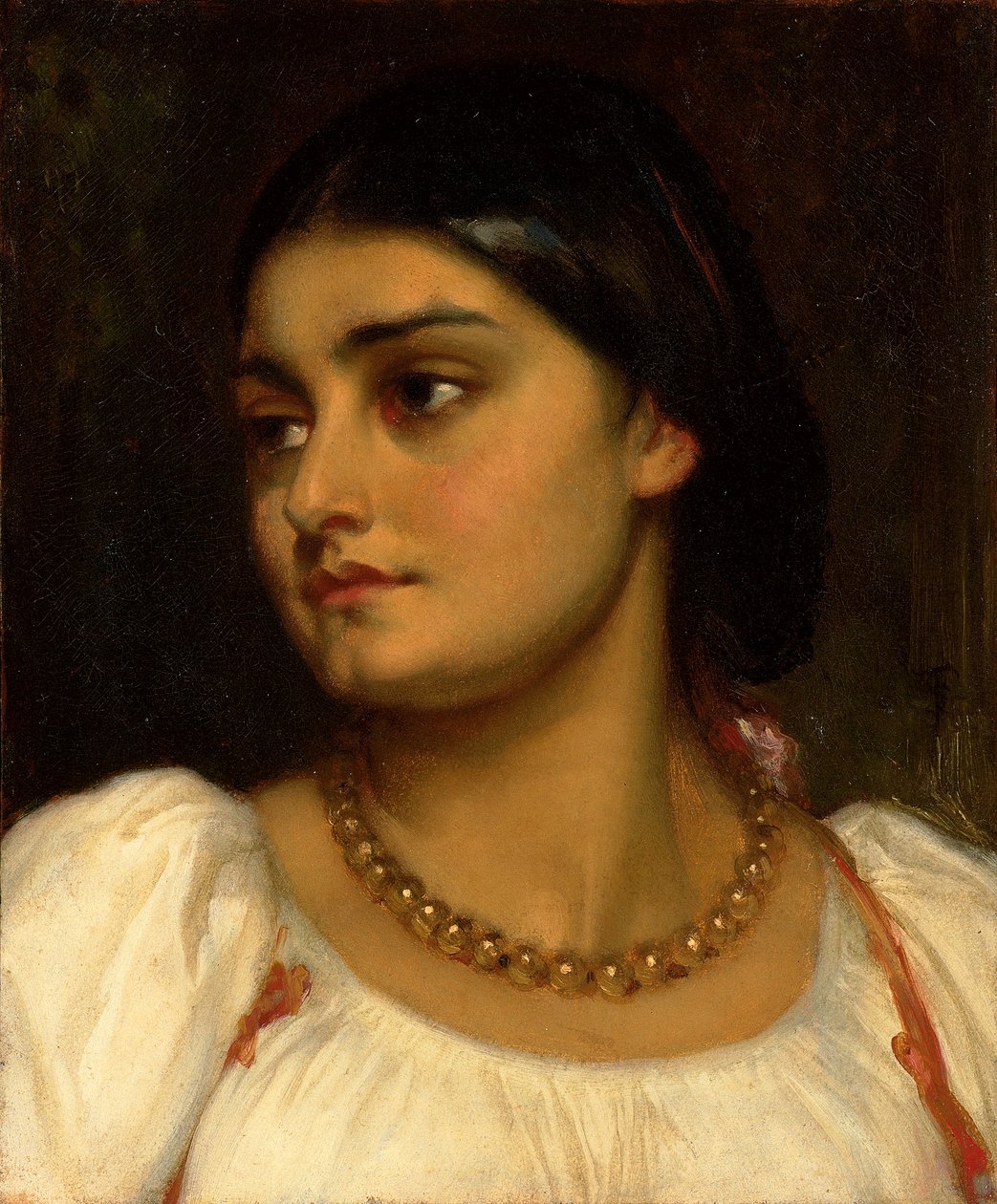 Head of a Roman Model by Frederic Leighton