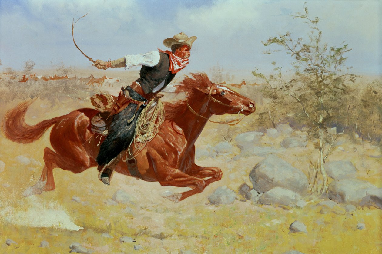 Galloping Horseman, c.1890 by Frederic Remington