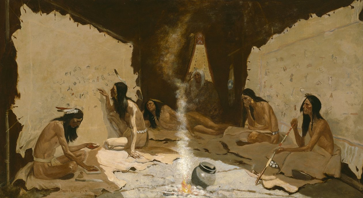 Historians of the Tribe by Frederic Remington