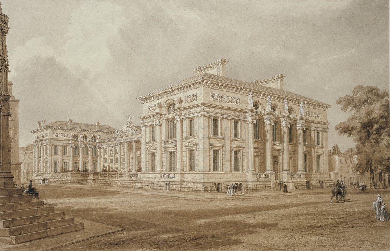 South East View of the Taylor Building and University Galleries by Frederick Mackenzie