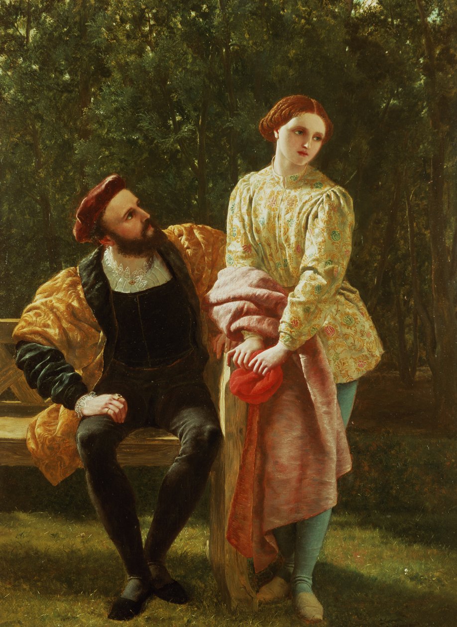 Orsino and Viola by Frederick Richard Pickersgill