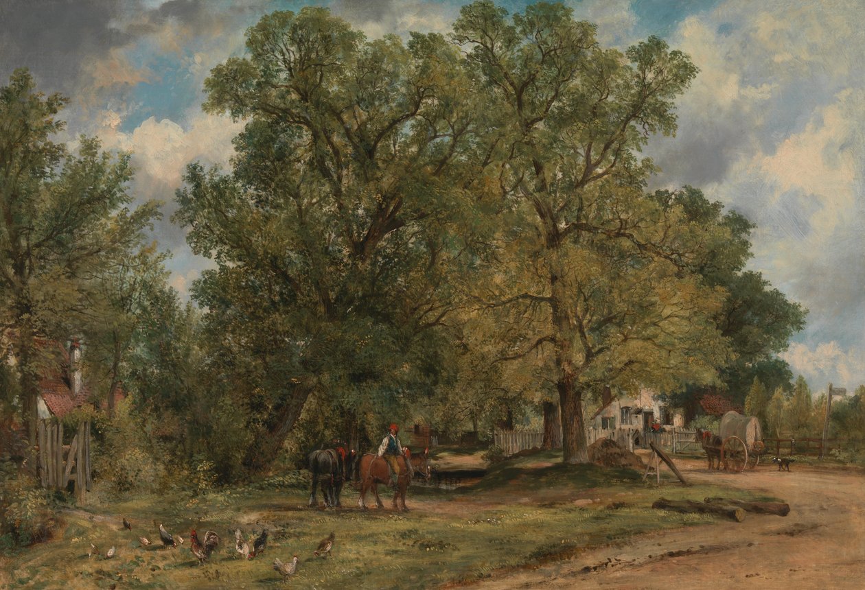 Landscape with Cottages by George Frederick Watts