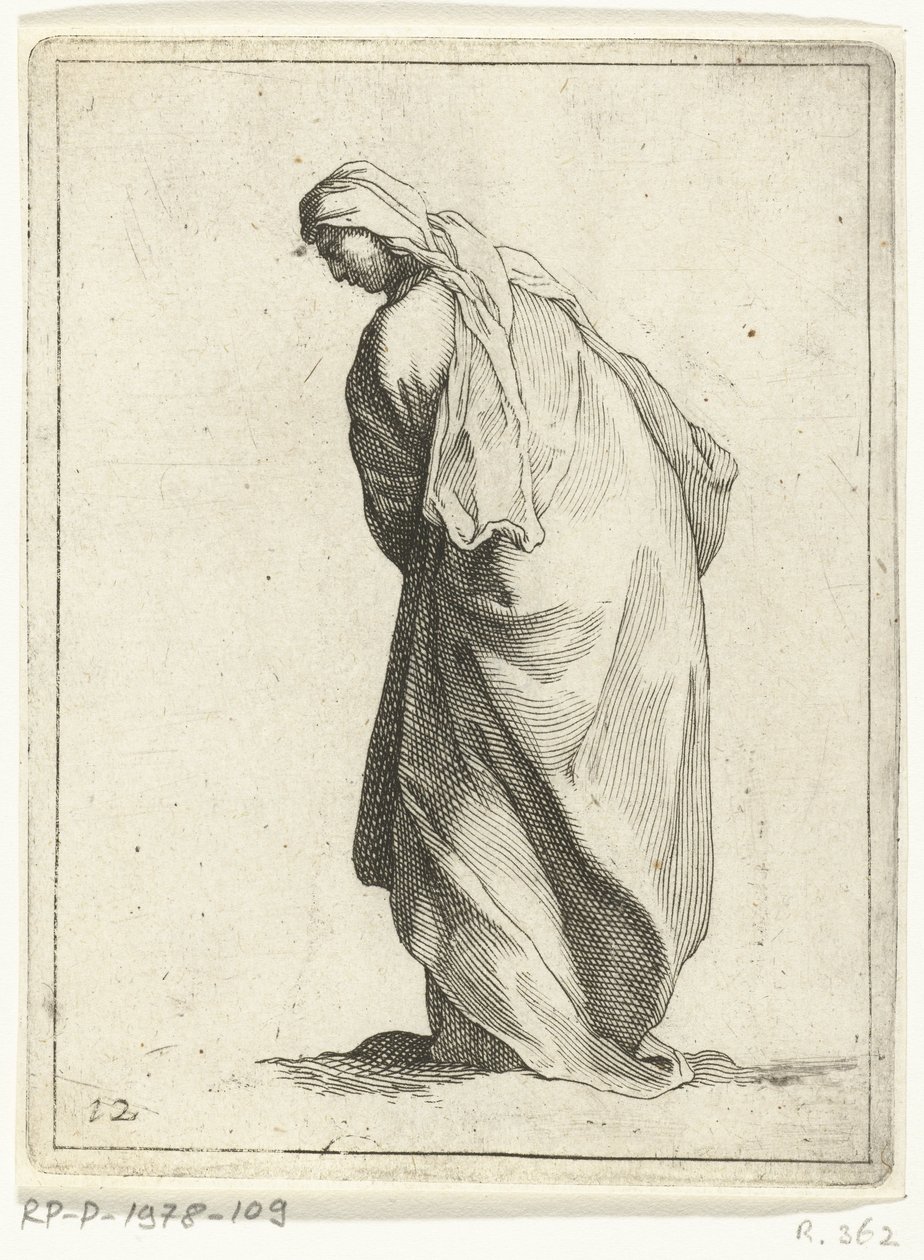Walking Woman (15 Small Figures) by Frederick Bloemaert