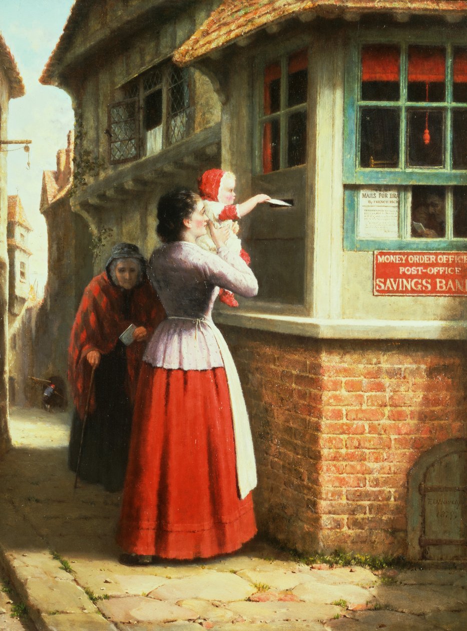 Posting a Letter by Frederick Daniel Hardy