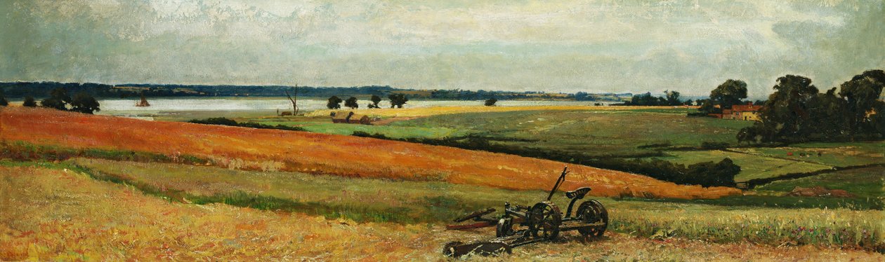 Loading Hay, the Stour Estuary by Frederick George Cotman