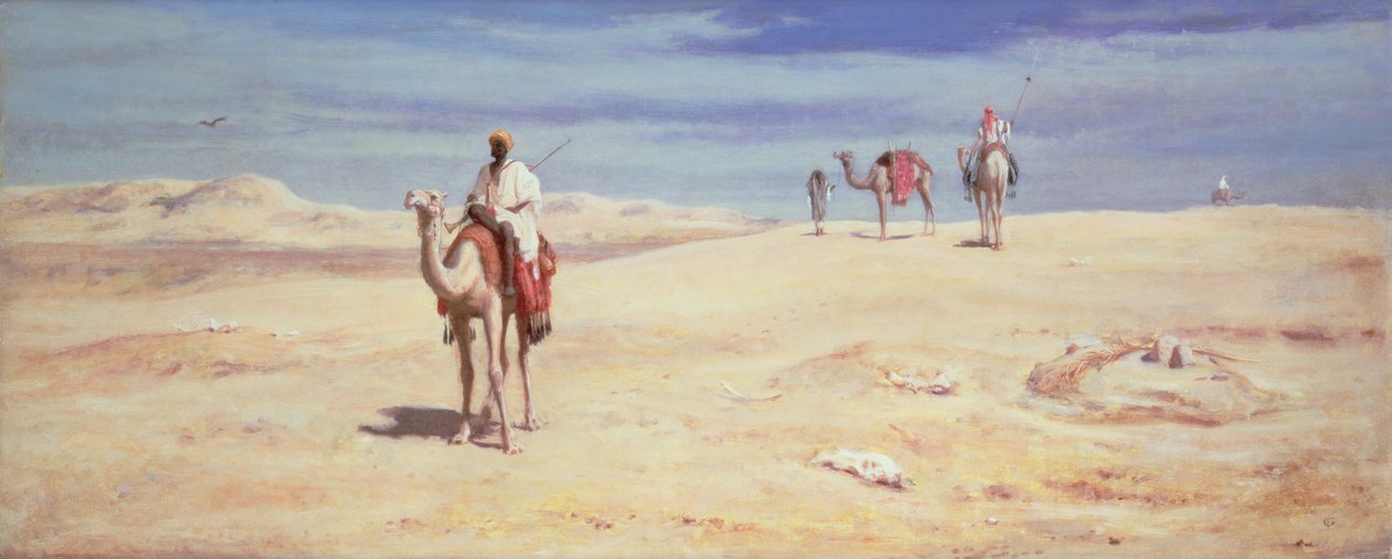 Arabs in the Desert by Frederick Goodall