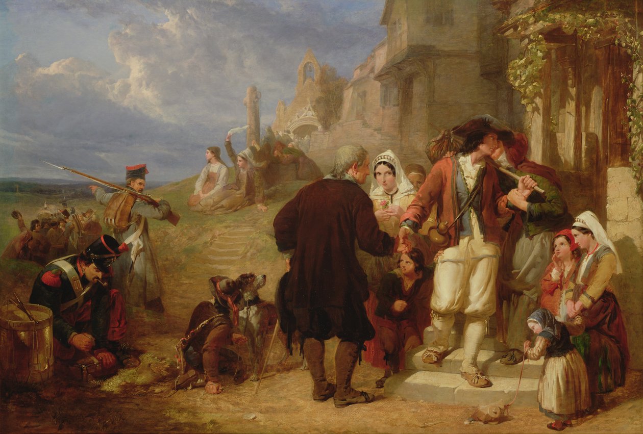 Departure of the Brittany Conscript by Frederick Goodall