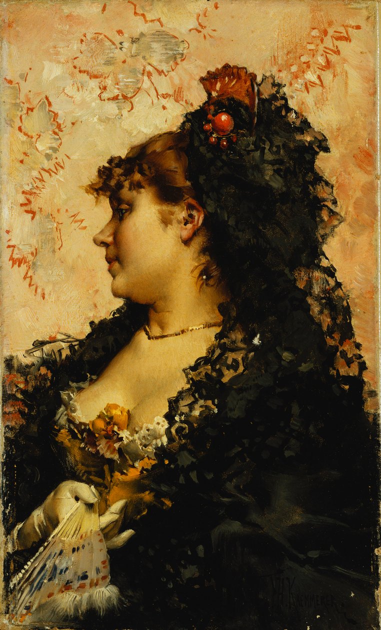A Spanish Beauty by Frederick Hendrick Kaemmerer