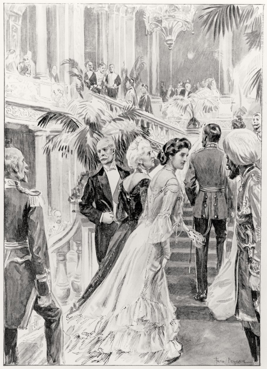A Reception at the Foreign Office by Frederick Pegram