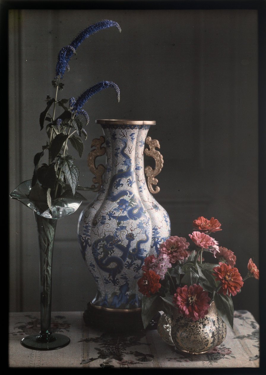 Still Life with Ornate Chinese Vase by Frederick S. Dellenbaugh