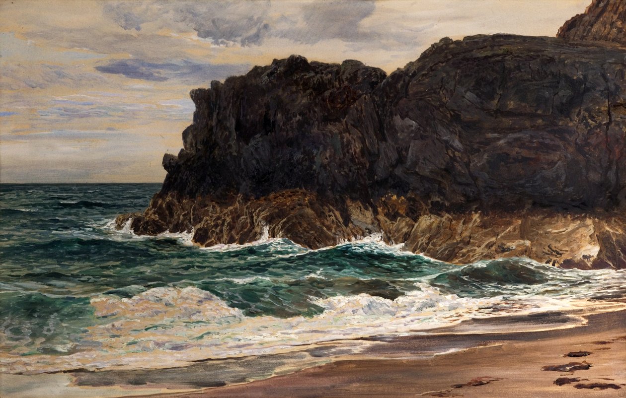 Lighthouse Rock, Llanddwyn, North Wales by Frederick William Hayes