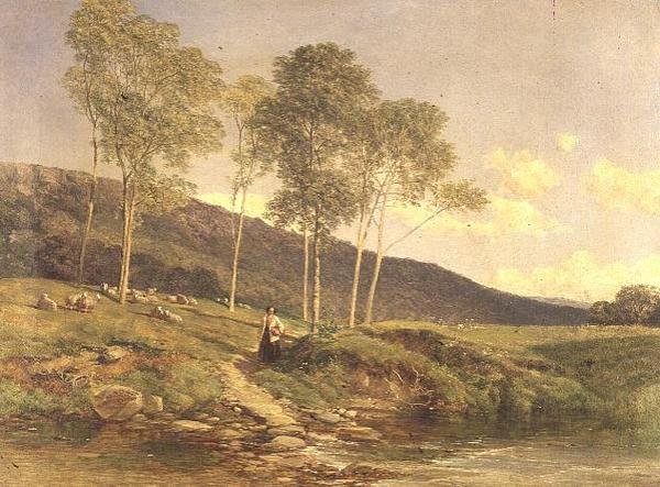 A Path Through the Meadows by Frederick William Hulme