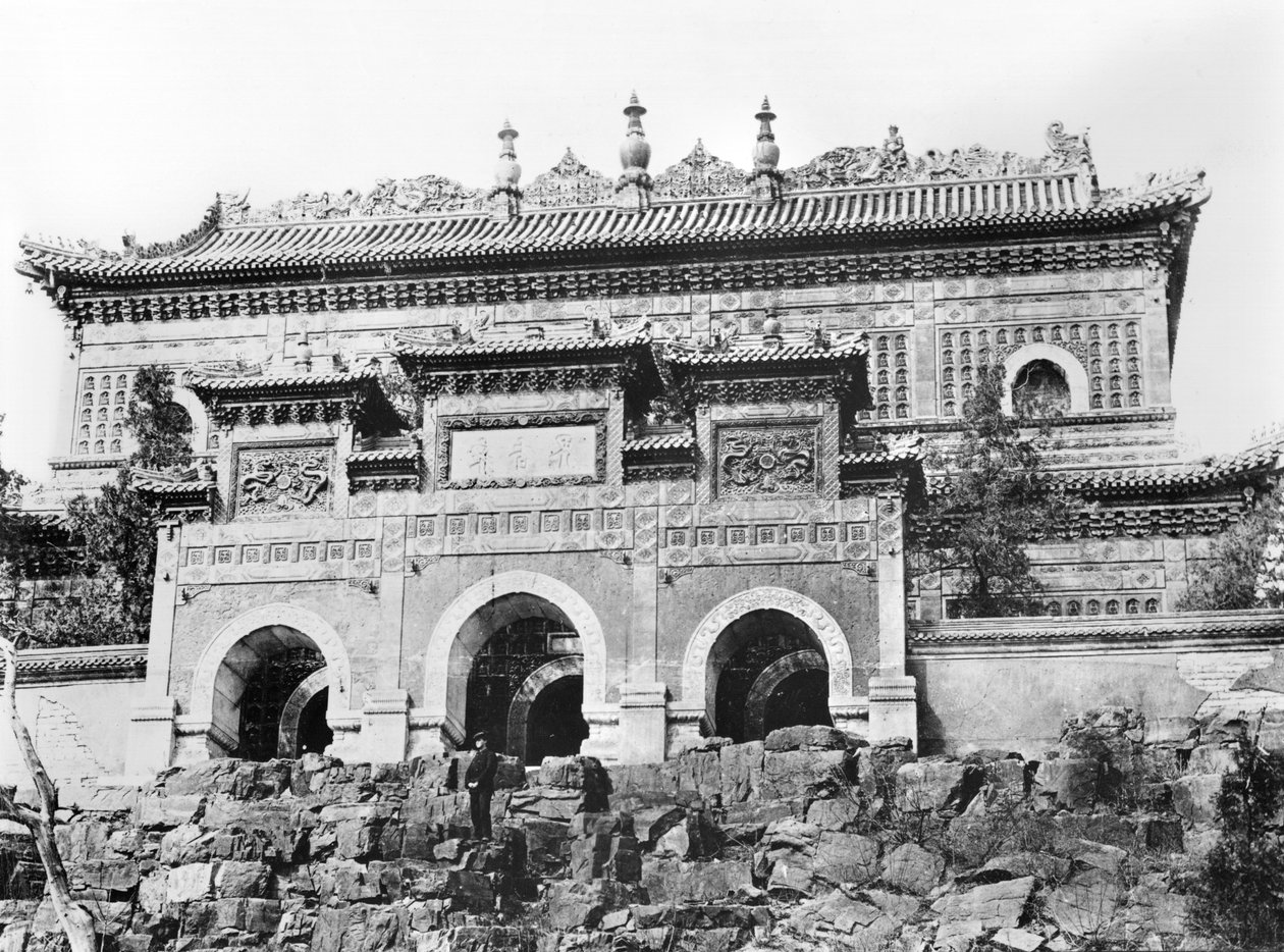 Entrance of the Forbidden City in Peking, China, c.1900 by French Photographer