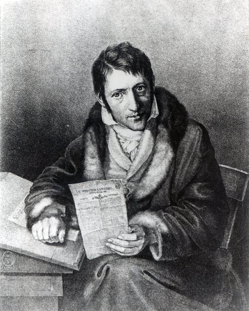 Charles-Joseph Panckoucke Holding a Copy of 