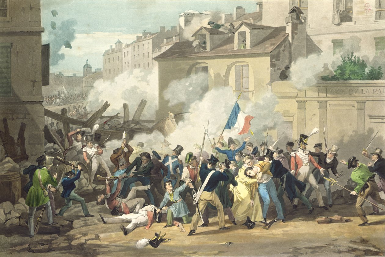 Defence of a Barricade by French School