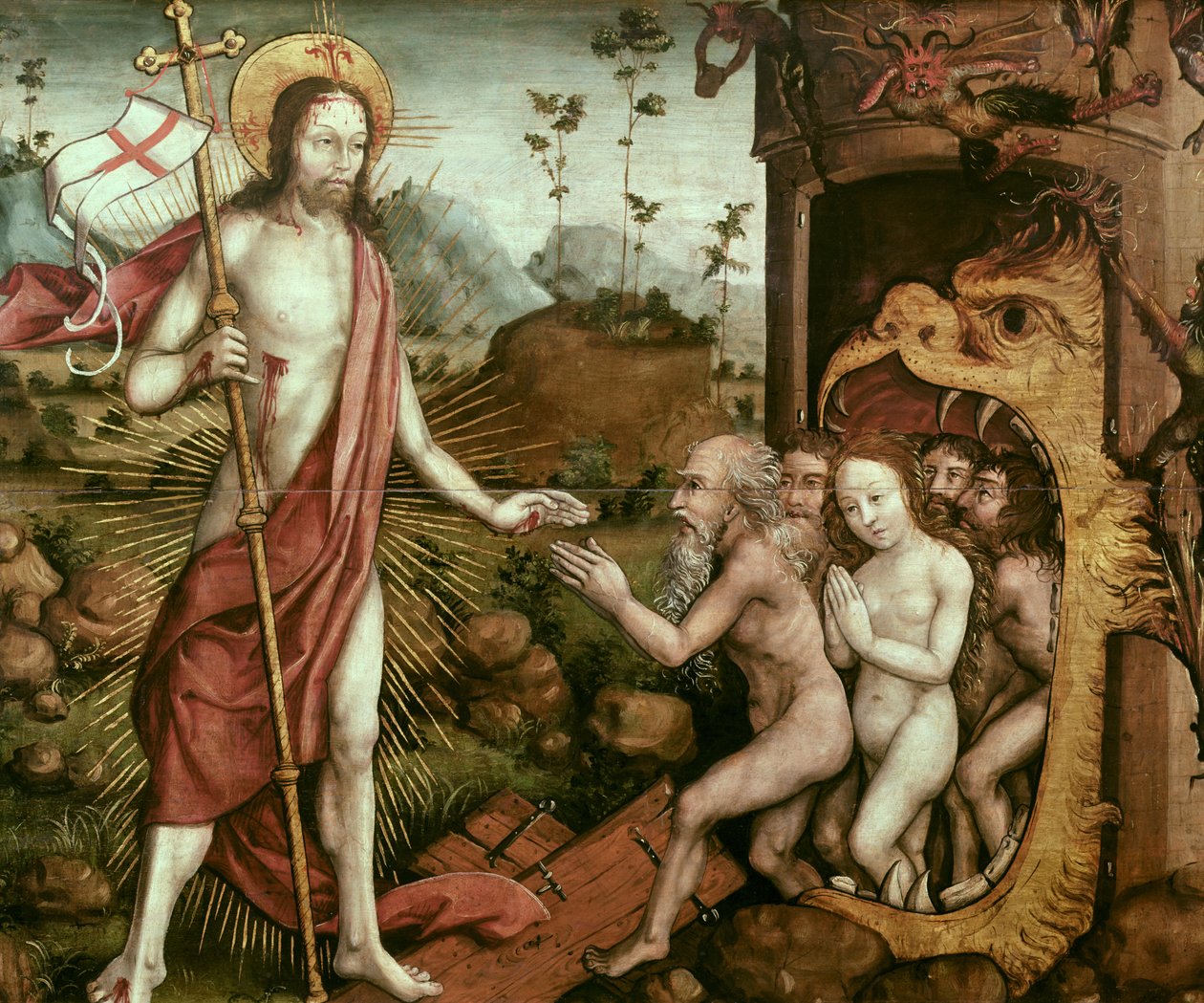 Descent of Christ into Limbo by French School