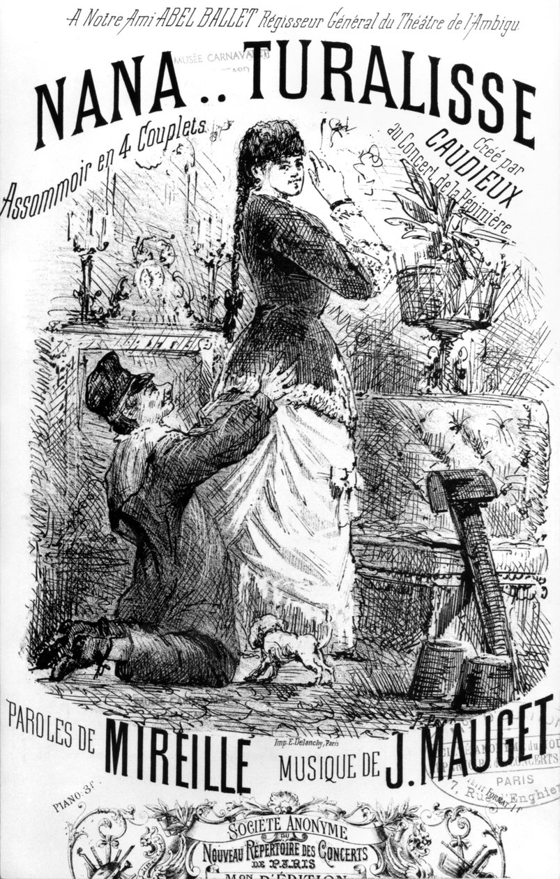 Front Cover of a Score Sheet for the Song 