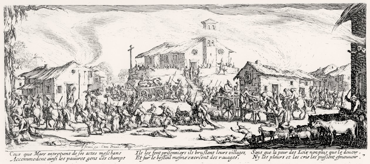 Scene from the Thirty Years War by French School