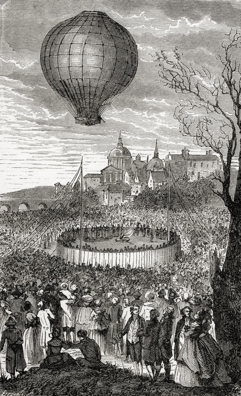 The First Aerial Voyage, Paris, 21st October 1783, from 