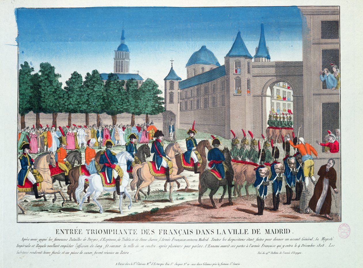 Triumphant Entry of the French into Madrid, 4th December 1808 by French School