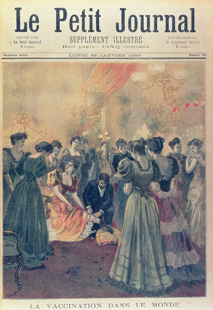Vaccination at an Evening Reception During a Smallpox Epidemic by French School