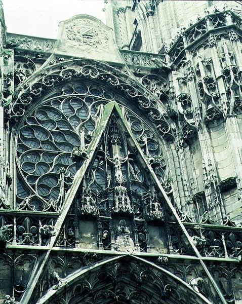 View of the west facade by French School