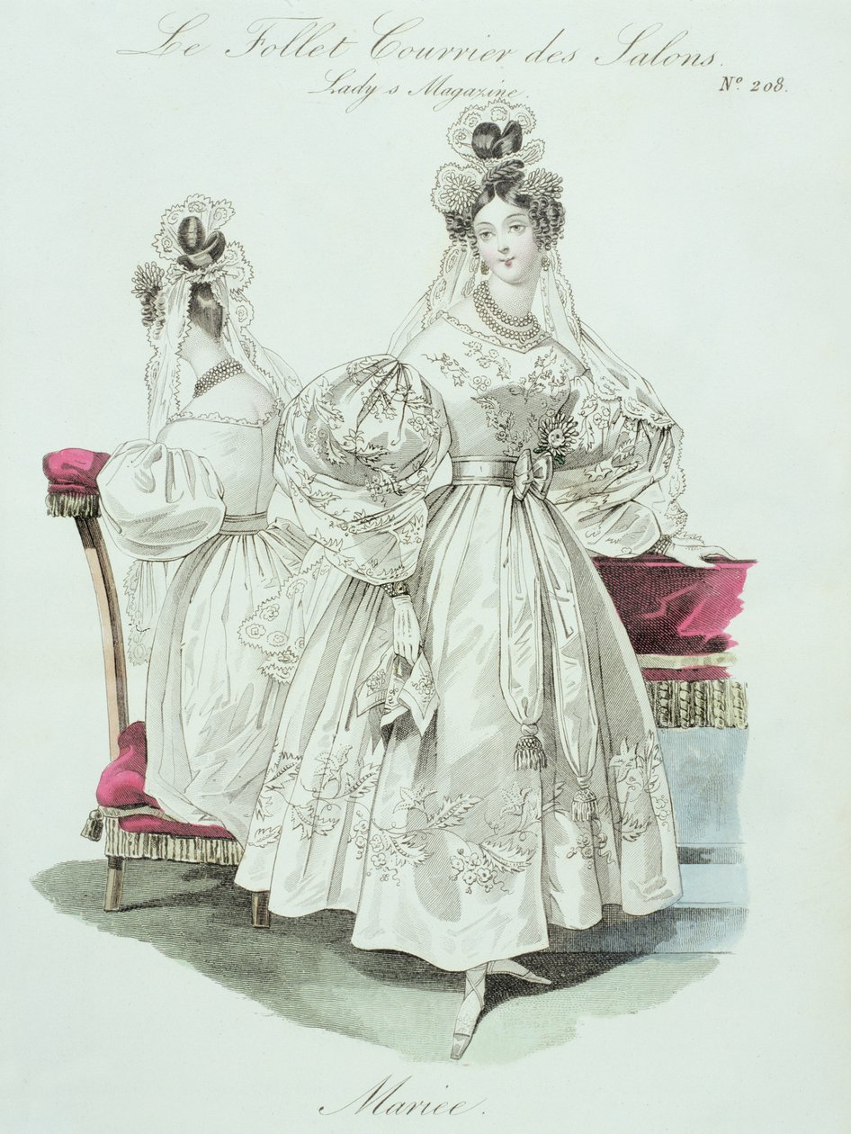 Wedding Dress by French School