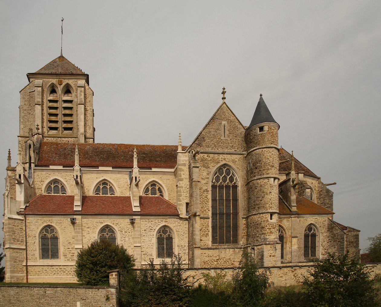 View of the Church from the South by French School