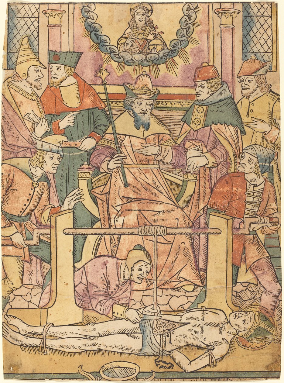 The Martyrdom of Saint Erasmus by French 15th Century