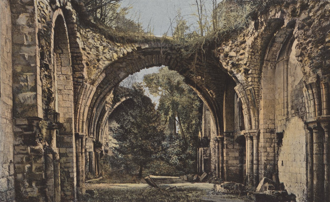 Jumieges, Refectory of the Old Abbey by French Photographer