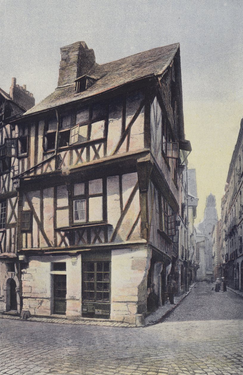 Nantes, Old Houses, Rue de la Juiverie by French Photographer