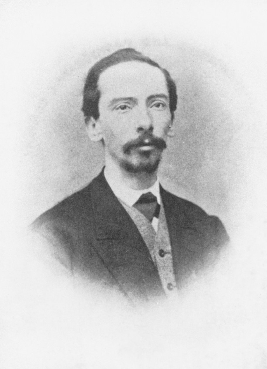 Portrait of Rafael Pombo, 1868 by French Photographer
