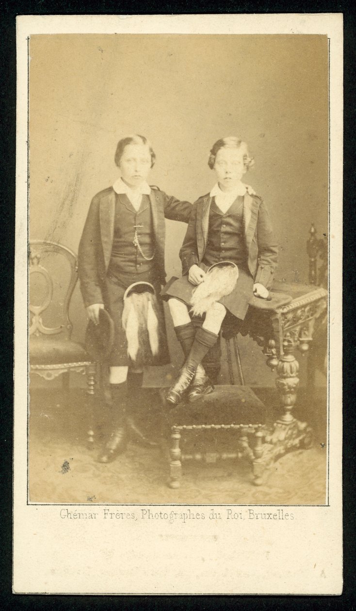 Prince Arthur and Prince Leopold by French Photographer