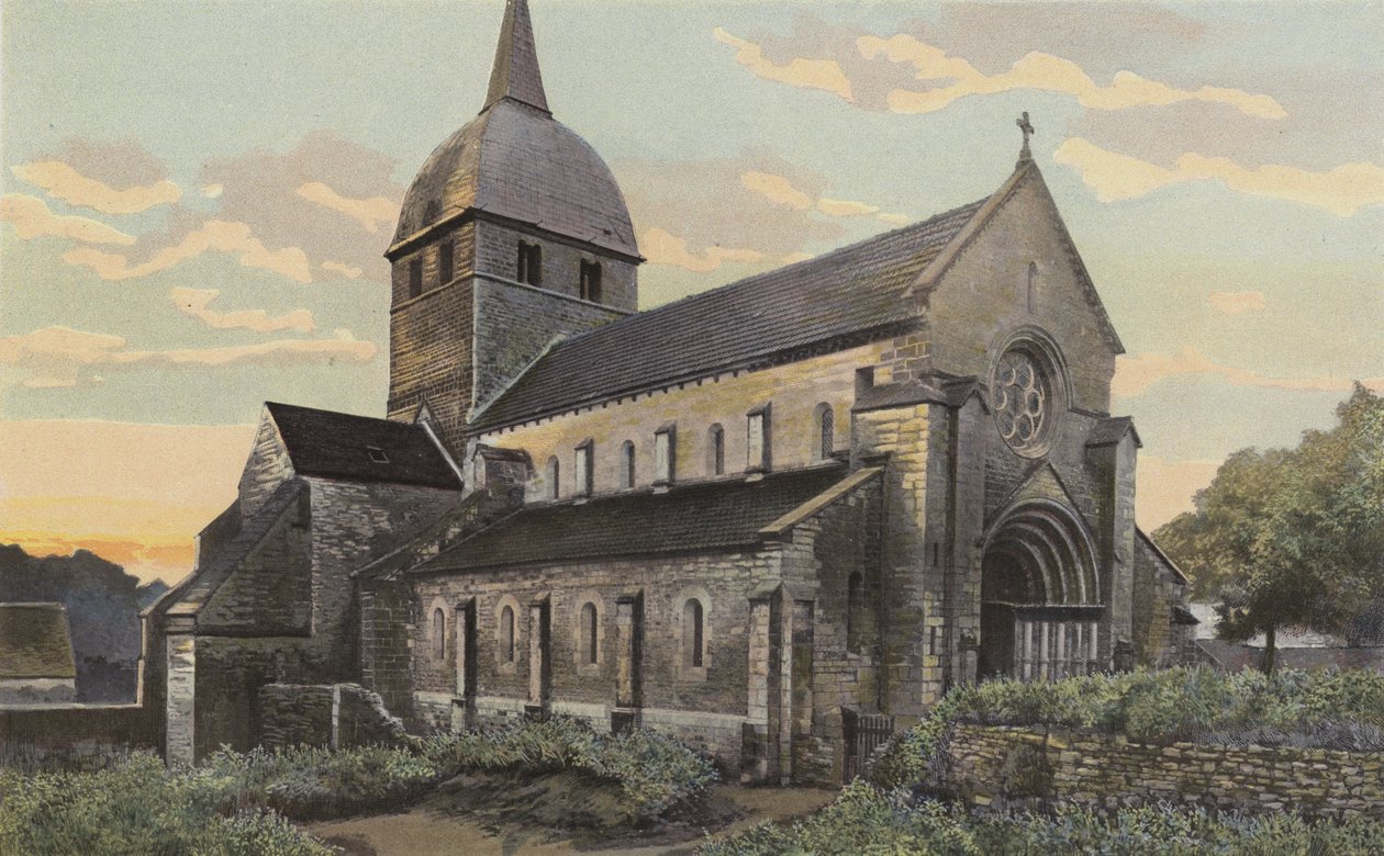 Til-Chatel, Church, Northwest View by French Photographer