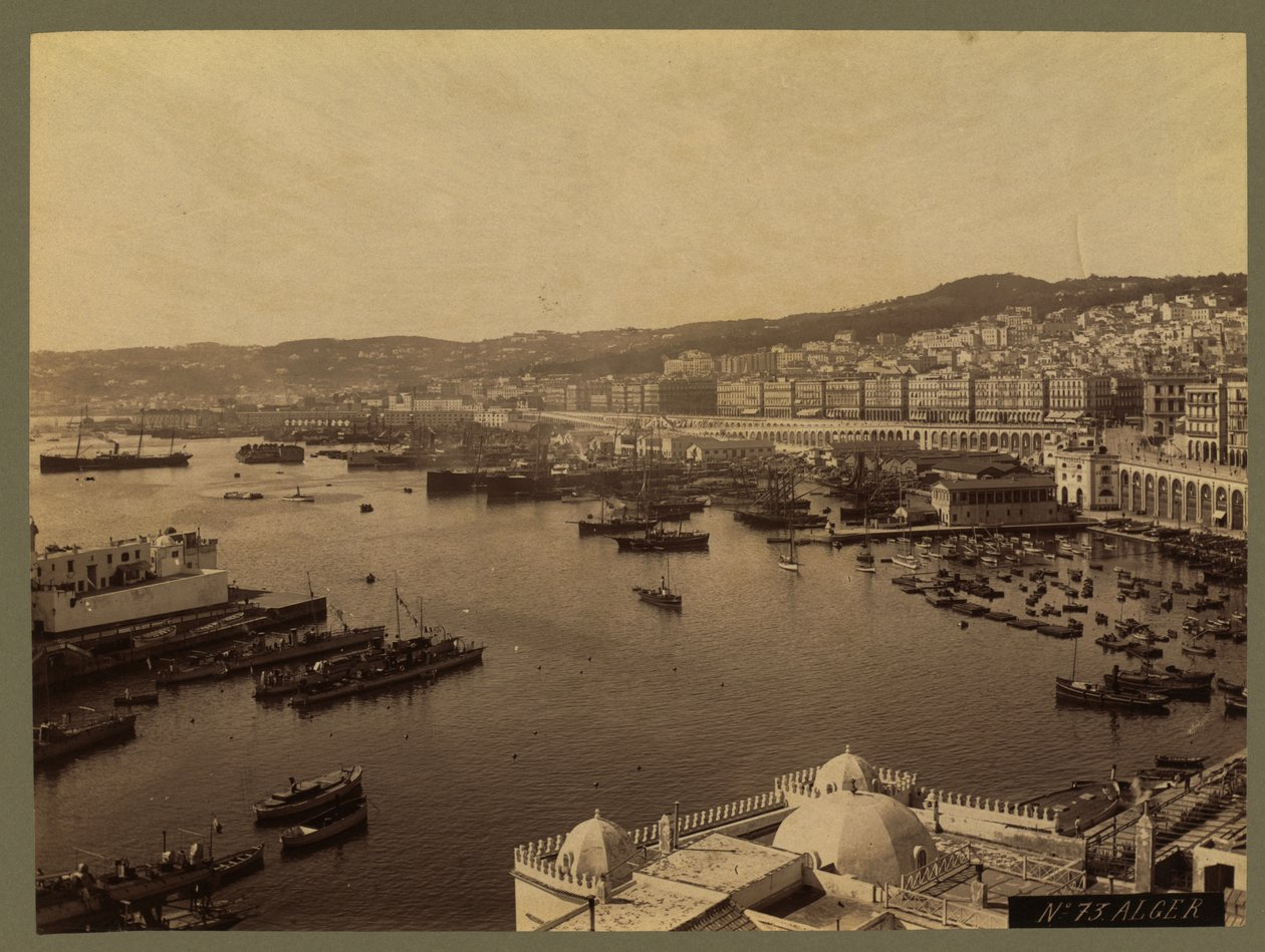 View of Algiers by French Photographer