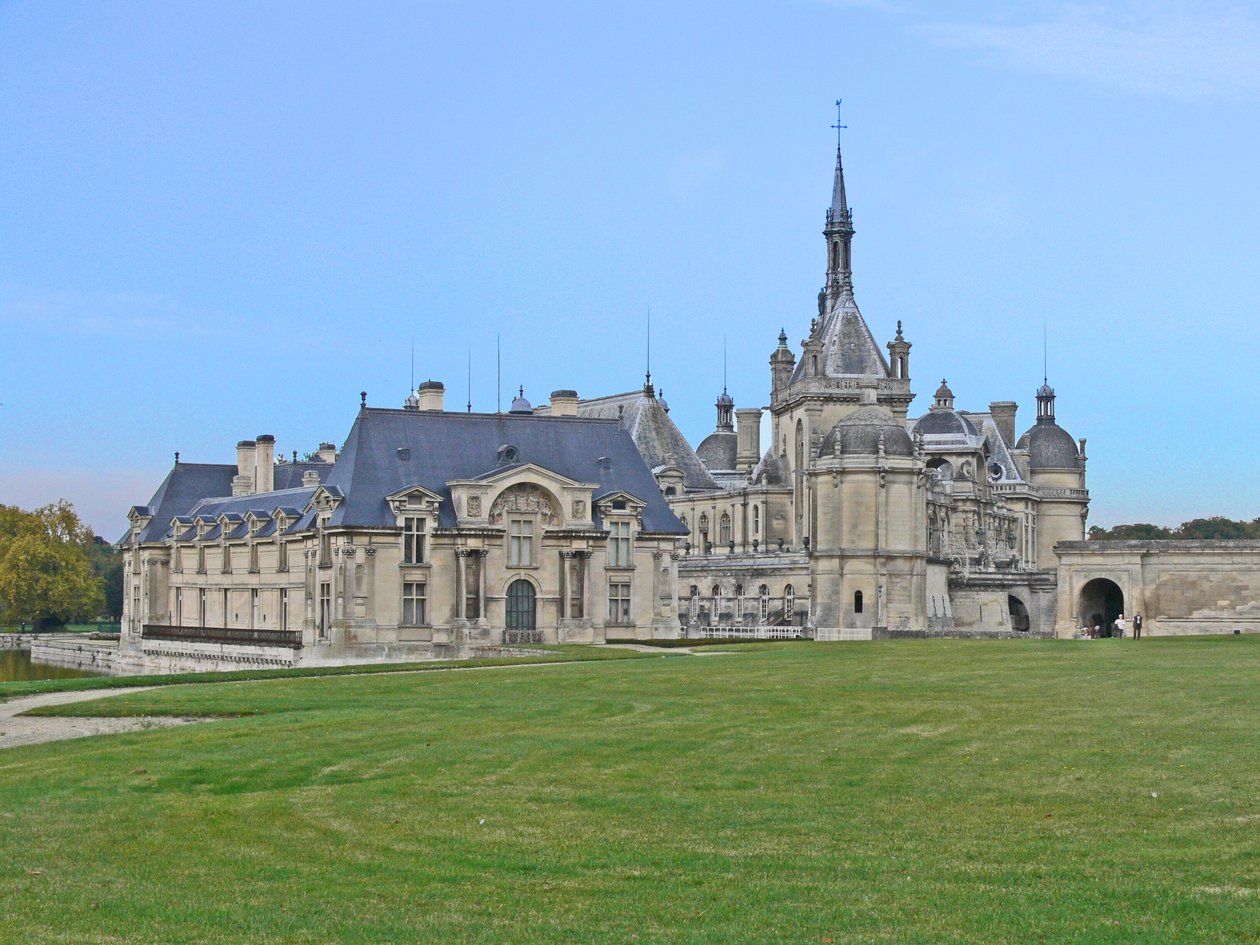 A view of the Chateau by French School
