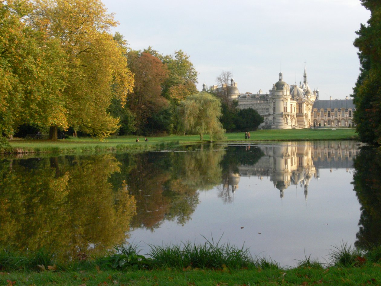 A view of the Chateau by French School