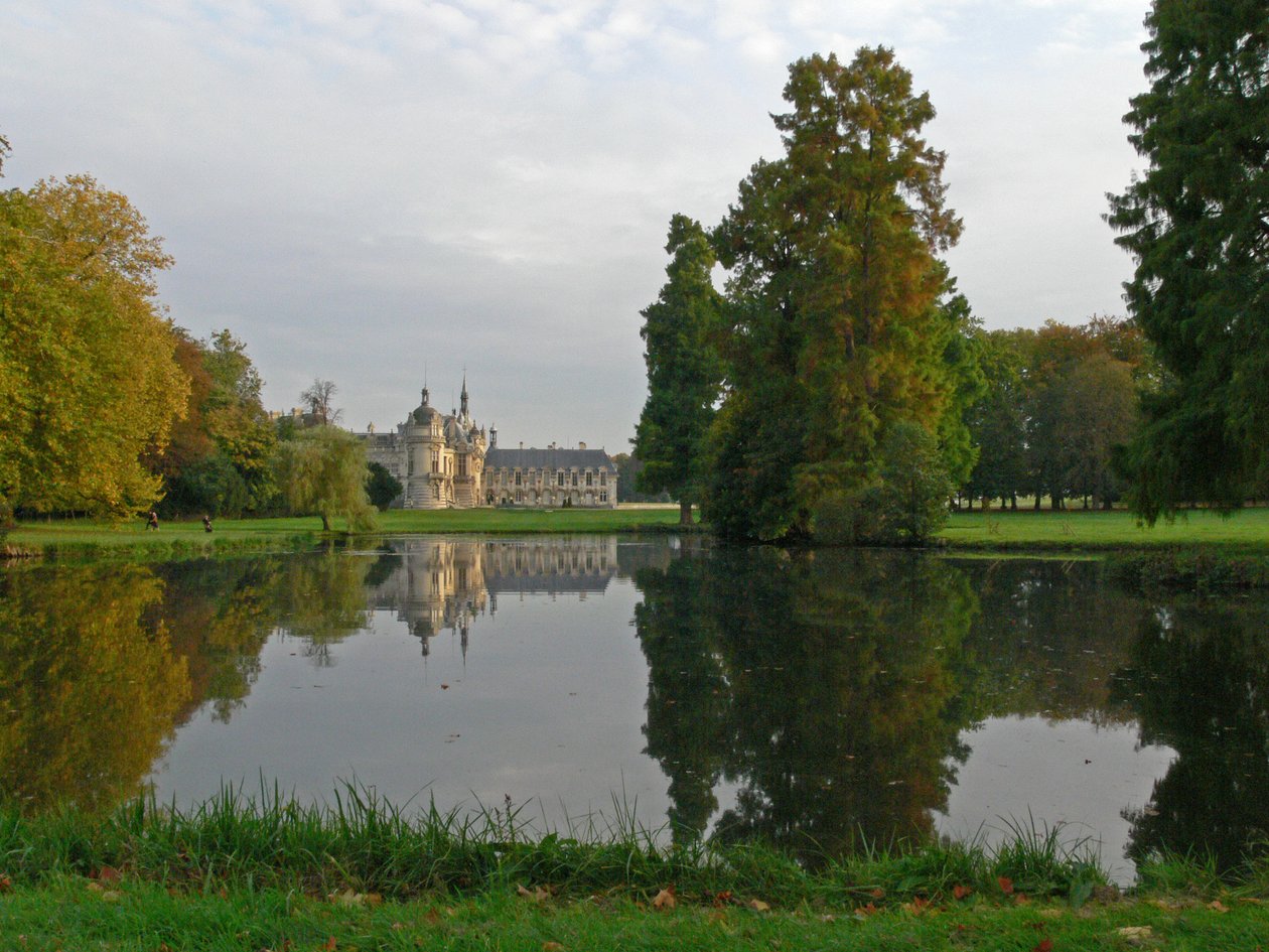 A view of the Chateau by French School