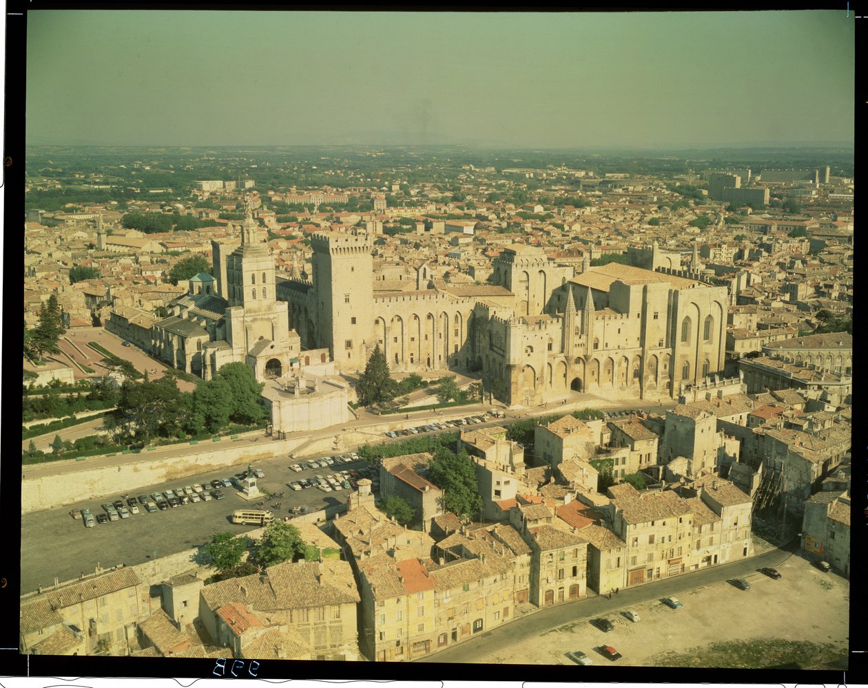 Aerial view of the Palace by French School