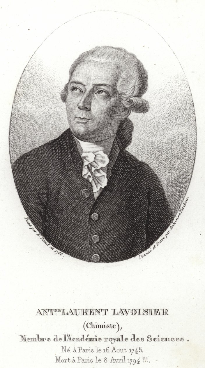 Antoine-Laurent de Lavoisier by French School