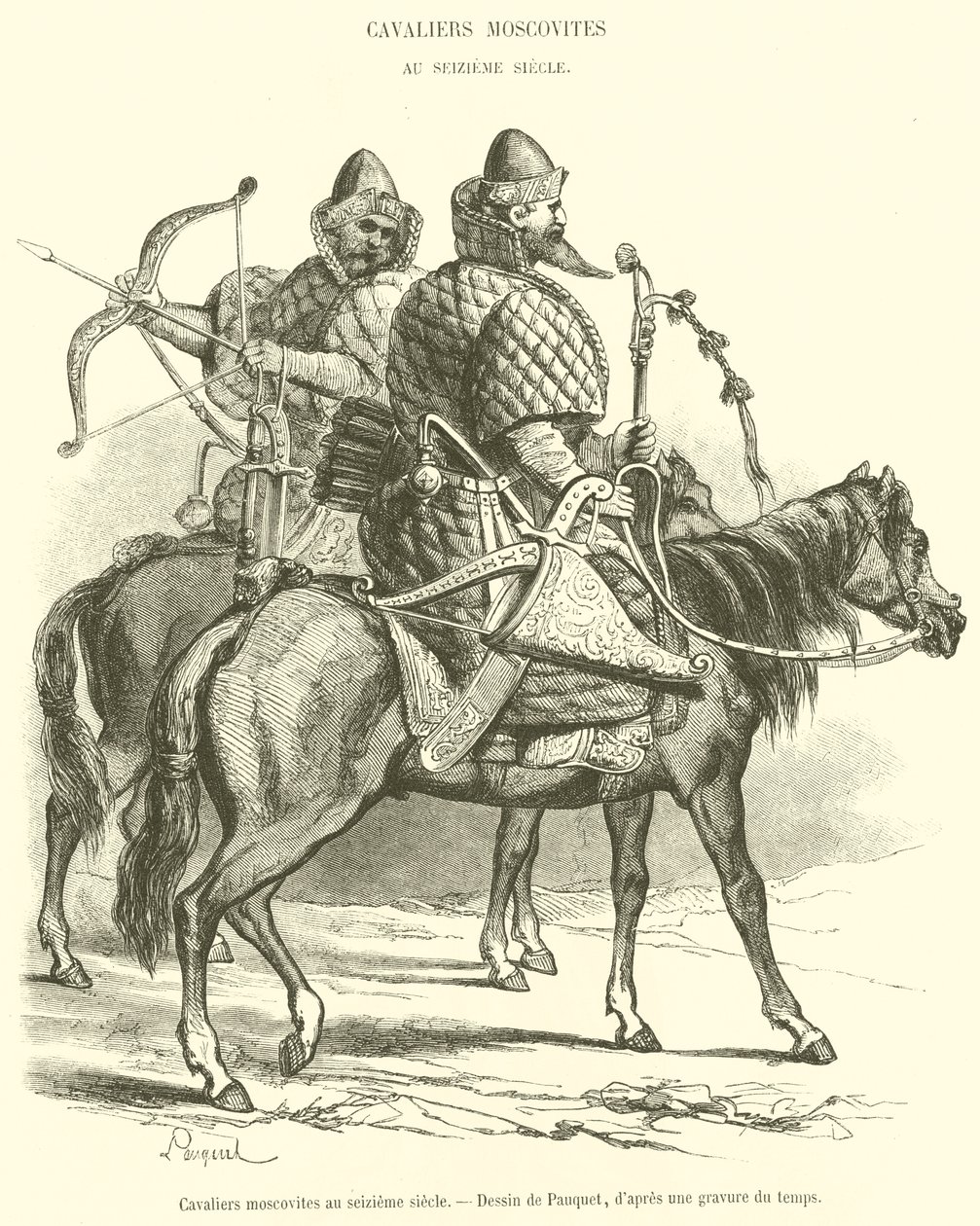 Muscovite Horsemen in the Sixteenth Century by French School