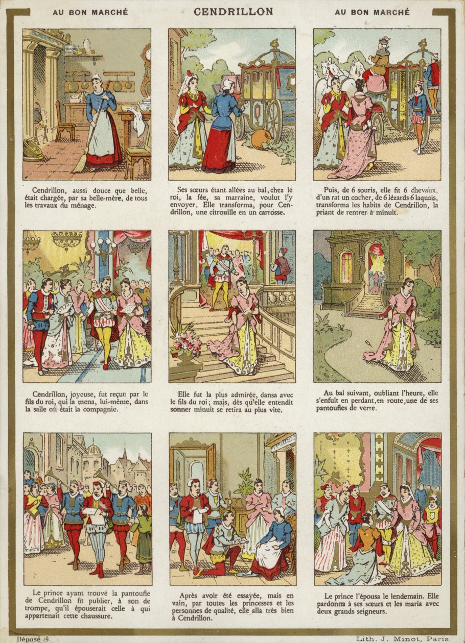 Comic Strip - Cinderella by French School