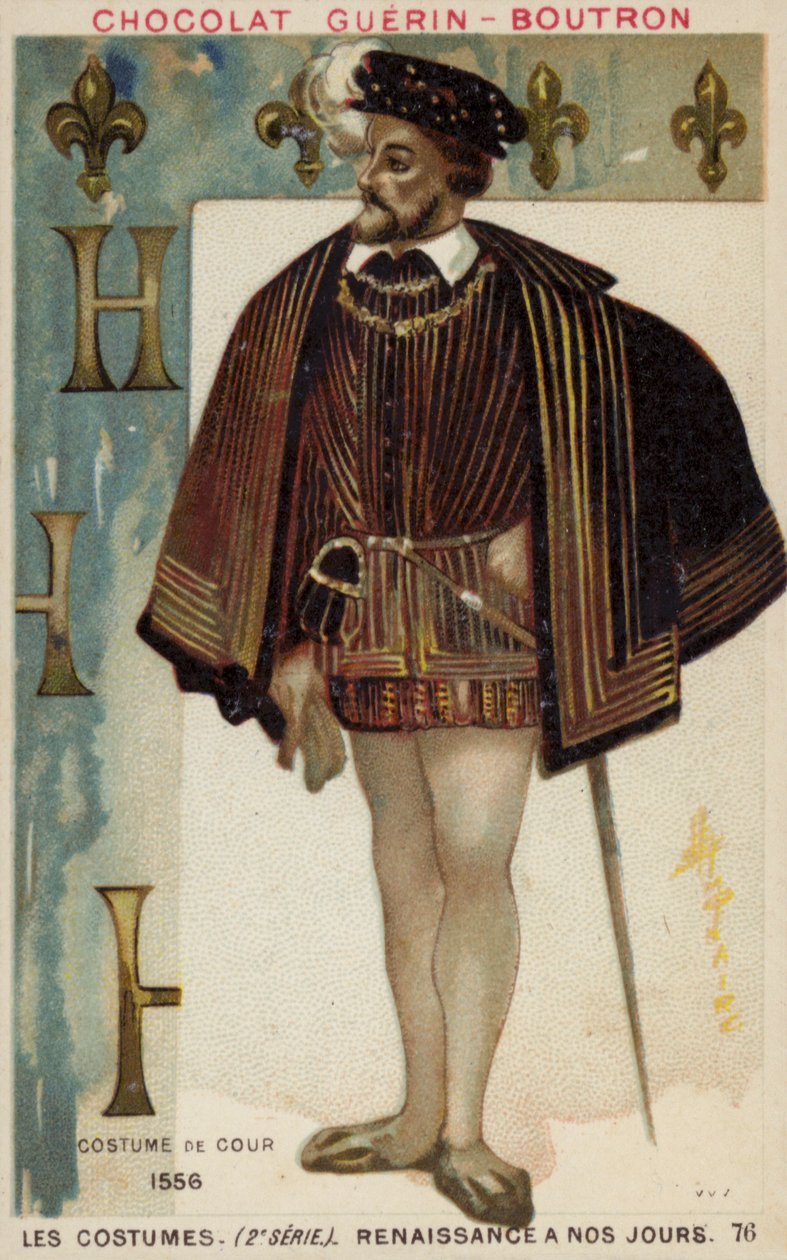 Court Dress, 1556 by French School