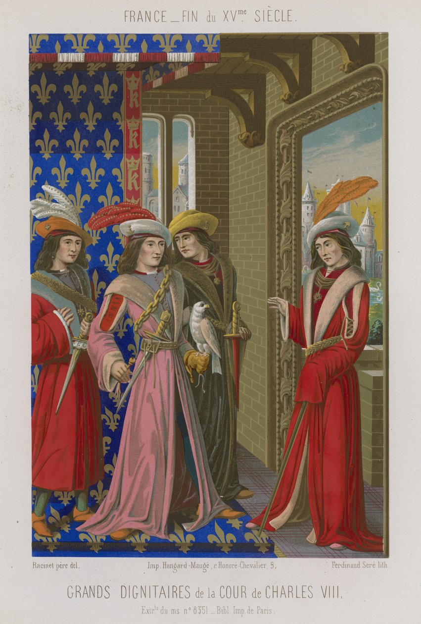 Dignitaries of the court of Charles VIII by French School