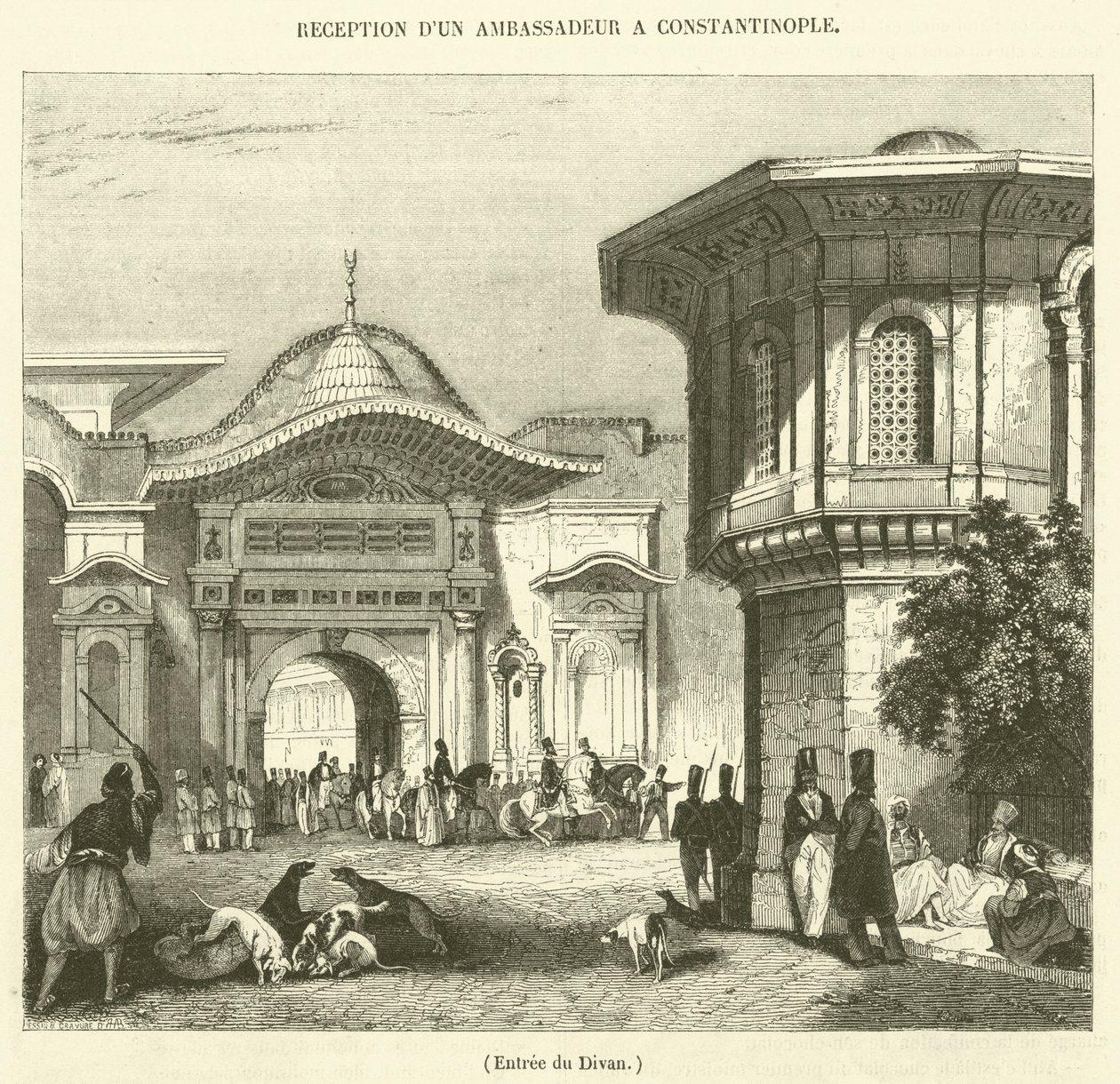 Entrance of the Divan by French School