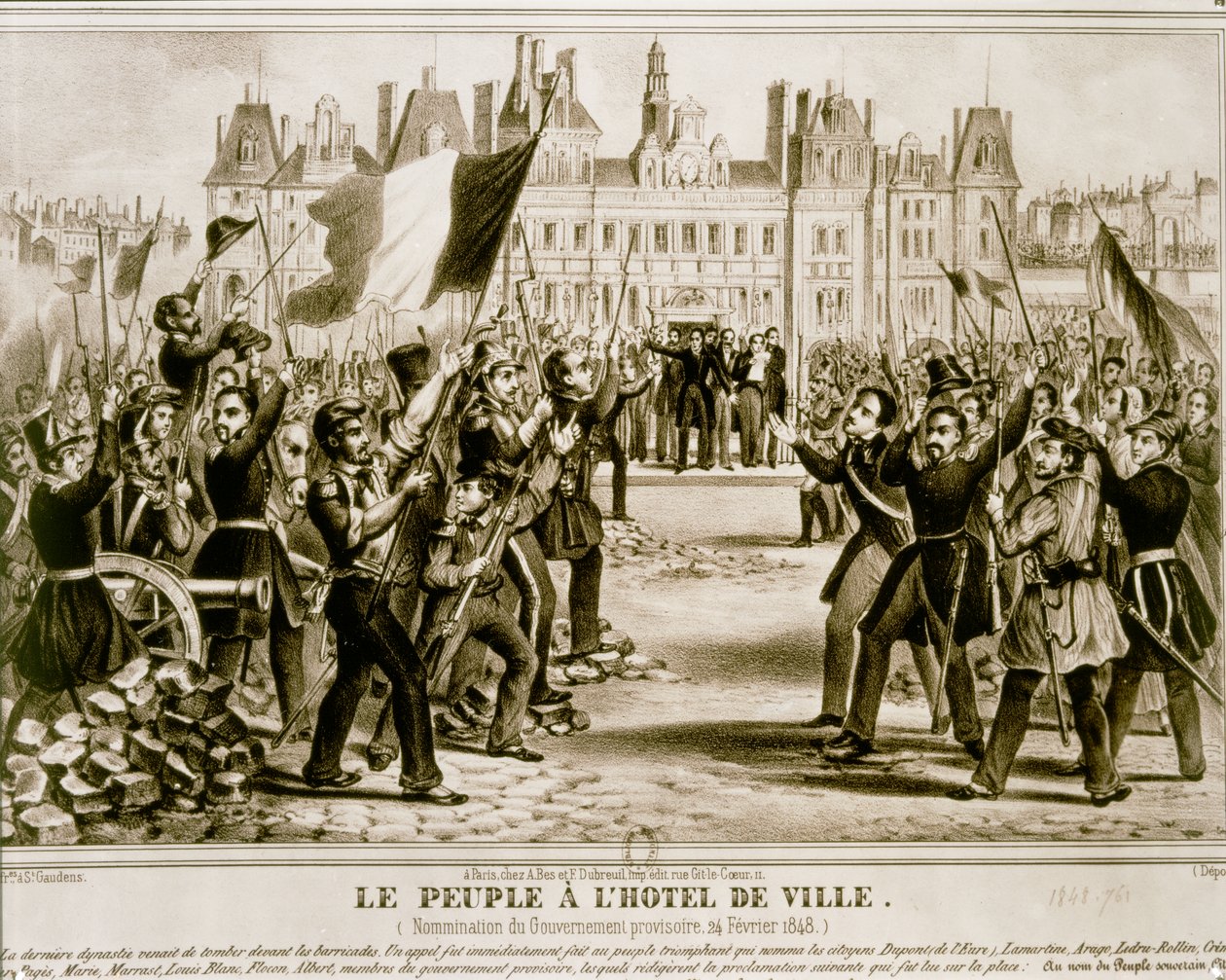 February Revolution 1848 by French School