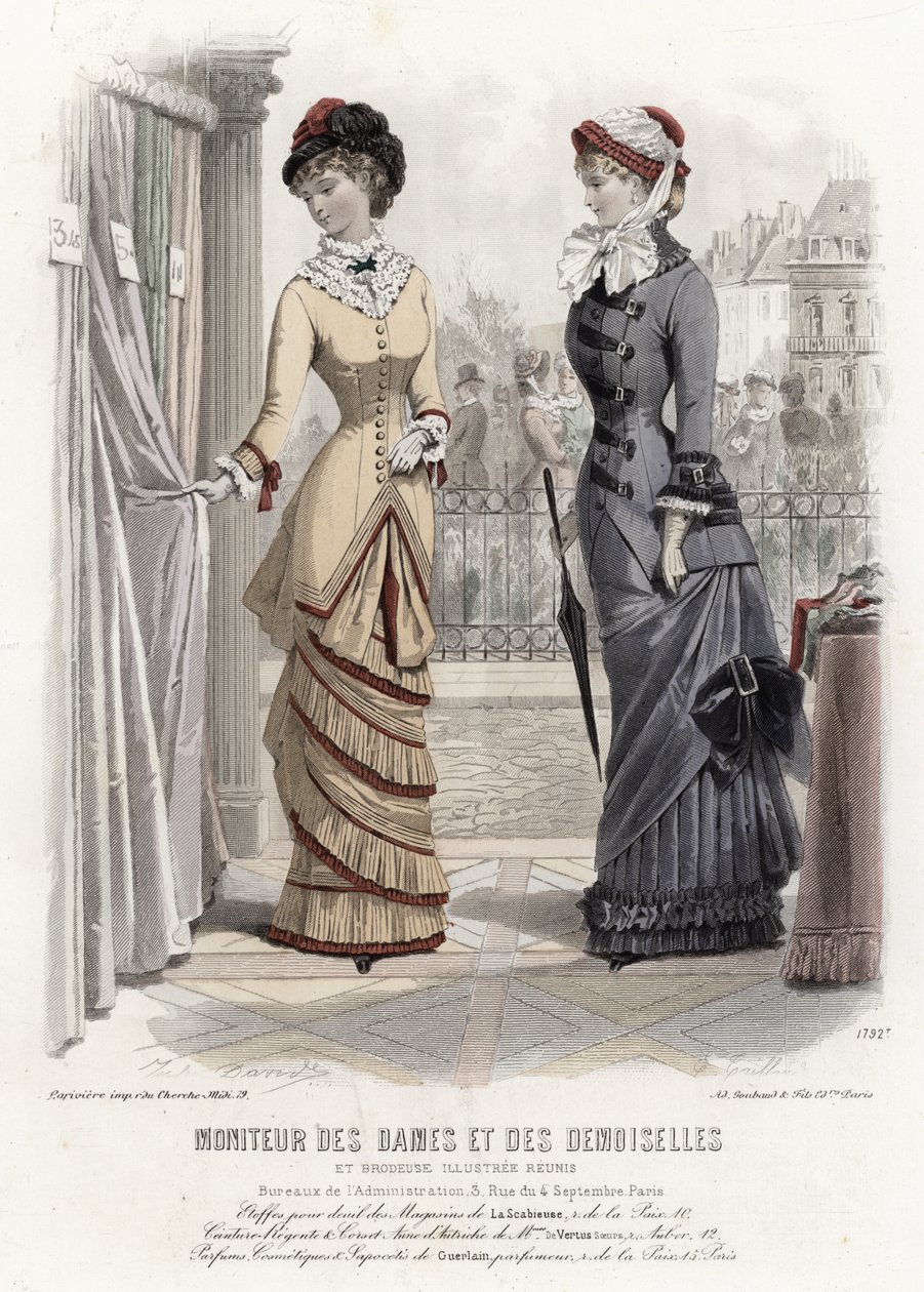 French fashion plate, late 19th century by French School